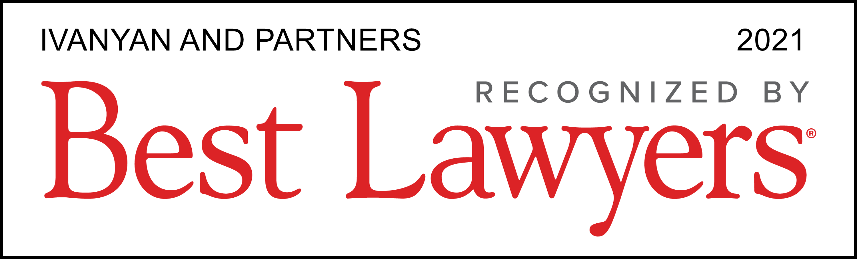 Best Lawyers: acclaim by peers from the industry